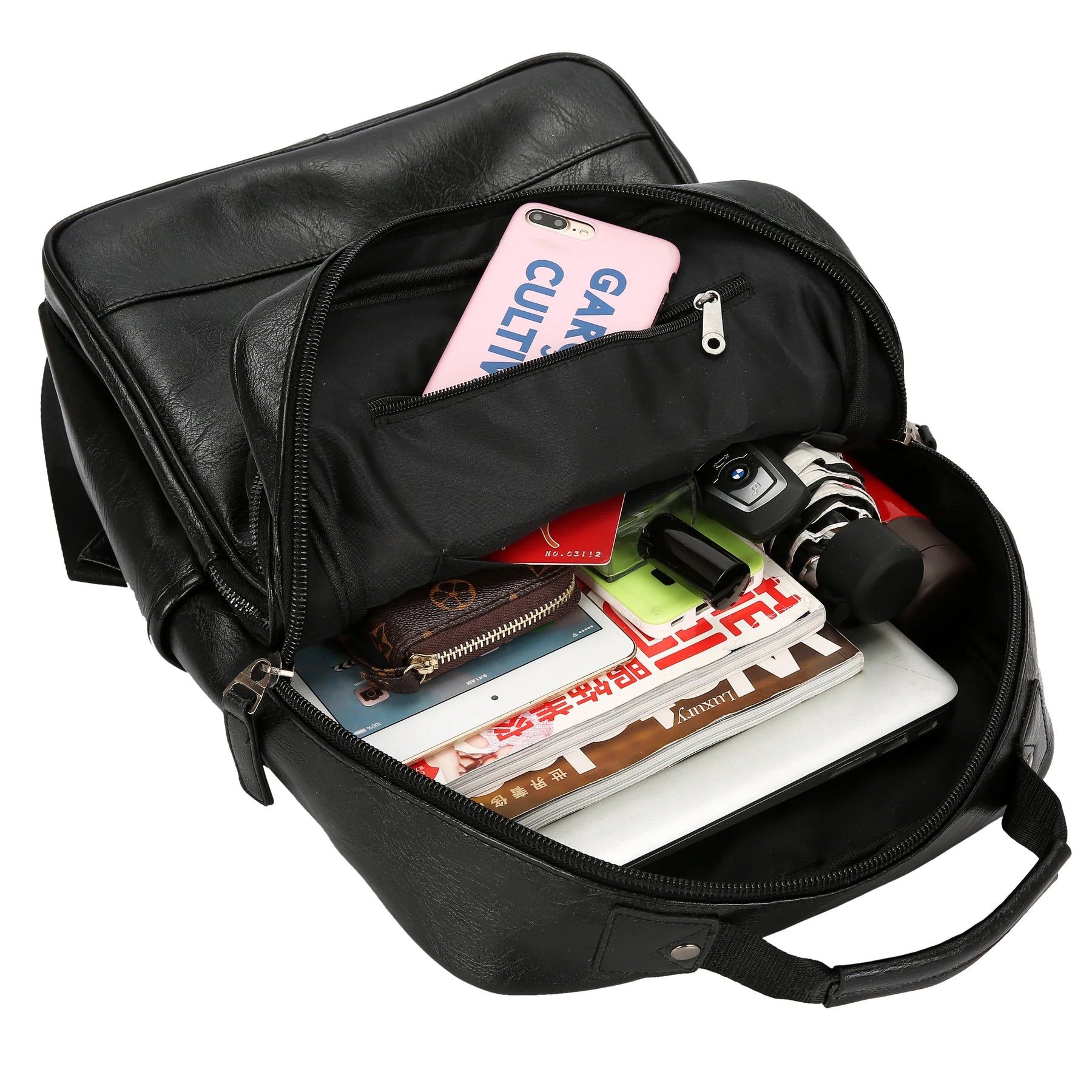 Mochila de Couro Executiva