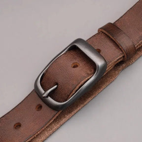 Cinto de Couro Vintage